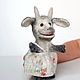 Goat horned, felted finger puppet, puppet theater toy. Dolls. AnzhWoolToy (AnzhelikaK). Online shopping on My Livemaster.  Фото №2