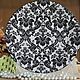 'Black and white' decorative plate. Plates. Soaphand-made. Online shopping on My Livemaster.  Фото №2