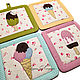 Set of potholders - ' Pirozhenki '. Potholders. Naughty FancyWork (applique4you). My Livemaster. Фото №5