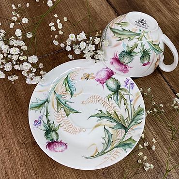 Посуда ручной работы. Ярмарка Мастеров - ручная работа Чертополох. Handmade.