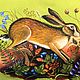 Чехол на подушку: «Лесной заяц». Наволочки. Velerti Art. Интернет-магазин Ярмарка Мастеров.  Фото №2