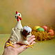  Интерьерная кукла: Курочка Дорис. Войлочная игрушка. LaKosta Handmade toys (Любовь). Ярмарка Мастеров.  Фото №5