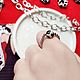 Заказать Кольцо безразмерное с тибетским агатом, коллекция Круэлла. DARI JEWEL. Ярмарка Мастеров. . Кольца Фото №3