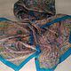 Print scarf, 100% silk, vintage India, Vintage handkerchiefs, Novorossiysk,  Фото №1