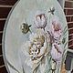 Пионы картина маслом на круглом холсте. Картины. VeroArt Интерьерные картины на заказ.. Ярмарка Мастеров.  Фото №5