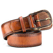 Аксессуары handmade. Livemaster - original item Leather belt 