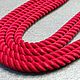 Order Red Silver Lace, 3mm thickness. belrufina. Livemaster. . Necklace Фото №3
