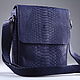 Men's shoulder bag made of genuine python leather IMP0514VC. Men\'s bag. CrocShop. My Livemaster. Фото №5