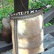 Fur of mink thread