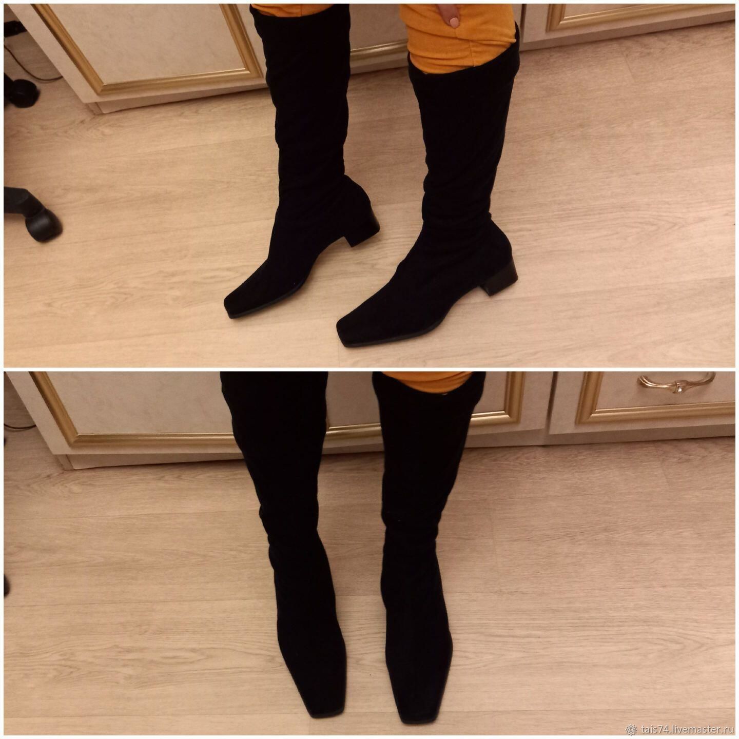 Винтаж: Обувь винтажная: Vera Gomma Итальянские Сапоги-чулки из ...