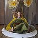 Author's interior doll with daffodils. Interior doll. Uggla. My Livemaster. Фото №9
