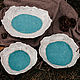 "Исландия" набор тарелок из глины, красивая посуда. Наборы посуды. LAMA - Красивая посуда. Ярмарка Мастеров.  Фото №5