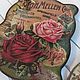 Housekeeper - hanger 'Card with vintage roses'. Housekeeper. Cozy house. Online shopping on My Livemaster.  Фото №2