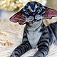 Copy of Copy of Copy of Collectible toy Bengal cat. Stuffed Toys. klemabears. My Livemaster. Фото №4