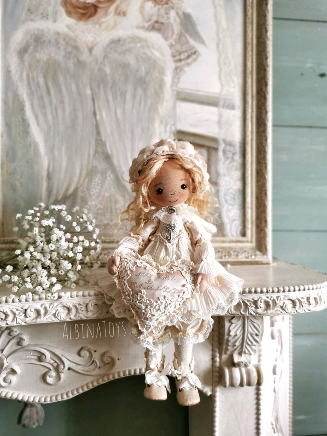 Текстильная кукла Ангел