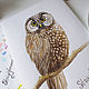  Owl watercolor, Pictures, Krasnodar,  Фото №1