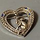 Винтаж: Брошь .Heart Cat . Американский винтаж. Броши винтажные. Bijoux vintage. Ярмарка Мастеров.  Фото №6