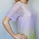 Tunic knitted silk ' lilac and lime'. Tunics. Alenushkina Tatiana. Online shopping on My Livemaster.  Фото №2