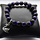 Bracelet of cat's-eye 'Purple'. Bead bracelet. Twinkle Shop (twinkleshop). Online shopping on My Livemaster.  Фото №2