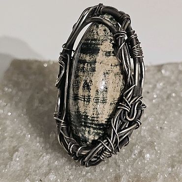 Украшения ручной работы. Ярмарка Мастеров - ручная работа Кольцо со скарном. Handmade.