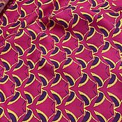 Материалы для творчества handmade. Livemaster - original item Fabric: Silk with viscose Cranes. Handmade.
