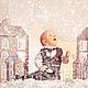 Костюм на мальчика.В него входит: Двухсторонняя жилетка(можно и одностороннюю),брюки.Пинетки,галстук и рубашка по желанию. Жилетка двухсторонняя,одна сторона может быть джинсовая, другая из костюмной.