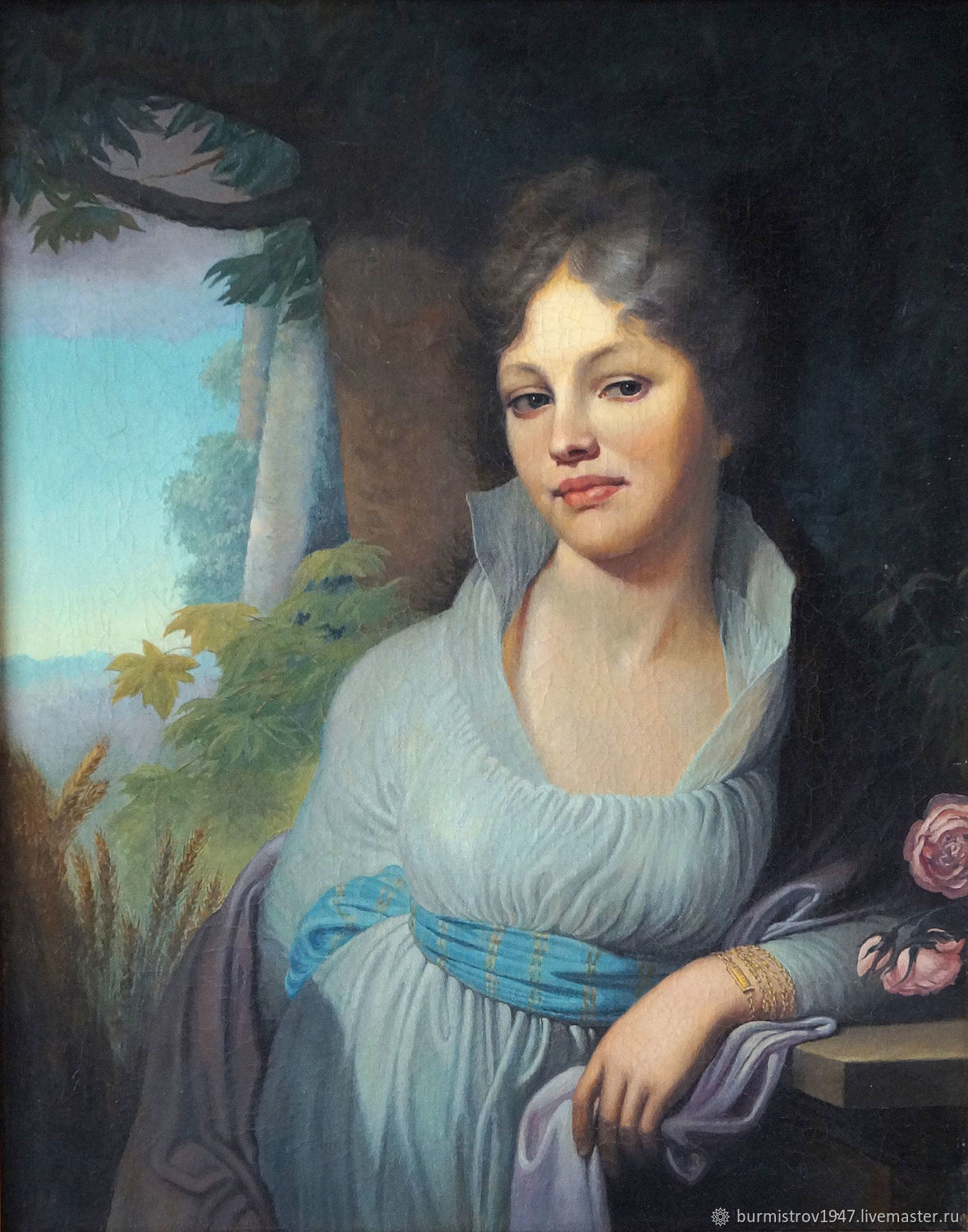 Как звали женщину изображенную на портрете. Боровиковский портрет Лопухиной. Картина Лопухина Боровиковского.