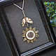 Заказать Подсолнух, кулон-спиннер. Nastiva Jewelry / Анастасия Иванова. Ярмарка Мастеров. . Кулон Фото №3