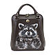 Backpack bag ' Baby raccoon', Backpacks, St. Petersburg,  Фото №1