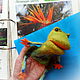 A Frog glove toy for a child's hand. Puppets. Puppet show. AnzhWoolToy (AnzhelikaK). My Livemaster. Фото №6