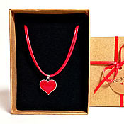 Украшения handmade. Livemaster - original item Red Heart Pendant Pendant Choker Silver Boho Ethnic Amulet. Handmade.