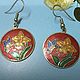 Заказать Винтаж: Fish&Crown. Серьги.  Клуазоне. Vintage&Shine. Ярмарка Мастеров. . Серьги винтажные Фото №3