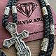 Гайтан и серебряный крестик. Комплекты украшений. Silver.krd. Интернет-магазин Ярмарка Мастеров.  Фото №2