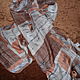 Винтаж: Шарф с принтом,100% шелк,Индия. Платки винтажные. Леди Шарм. Интернет-магазин Ярмарка Мастеров.  Фото №2