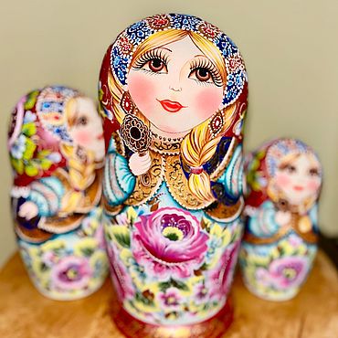 Куклы и игрушки ручной работы. Ярмарка Мастеров - ручная работа Матрешка «Весна» 10 м 25 см. Handmade.