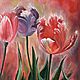 Painting Tulips, oil on canvas, 30 x 40, Pictures, Voronezh,  Фото №1