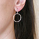 Round pendant earrings, wand earrings, earrings for every day. Earrings. Irina Moro. My Livemaster. Фото №5