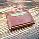 Заказать Кошелек монетница из кожи с карманами для карт. Денис,  Booga Leather Goods. Ярмарка Мастеров. . Кошельки Фото №3