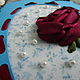 Order Greeting card turquoise rose and pearls. Yuliya LABORERA souvenir present (yuliya-laborera-podarki). Livemaster. . Wedding Cards Фото №3