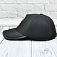 Order Baseball cap, made of dense water-repellent material, black color. SHOES&BAGS. Livemaster. . Baseball caps Фото №3