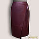 Pencil skirt 'Milolika' from nature. leather/suede (any color), Skirts, Podolsk,  Фото №1