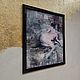 Nude painting 40 by 35 cm Erotic Paintings Grey blurred. Pictures. paintmart (oikos). My Livemaster. Фото №5