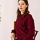 Women's sweater - wine sunset. Sweaters. Yuliya knitting. Online shopping on My Livemaster.  Фото №2