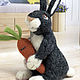 felt toy: Bunny. Felted Toy. Ekaterina Shuvalova (colorlight). Ярмарка Мастеров.  Фото №6