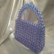 Сумки и аксессуары handmade. Livemaster - original item clutches: Violet bead handbag. Handmade.