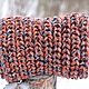 Snood male female red 'Rock'n'roll' (pure wool). Snudy1. IRINA GRUDKINA Handmade Knitwear. My Livemaster. Фото №6