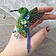A Hummingbird pin brooch is a gift for a girl on March 8, Brooches, Abakan,  Фото №1