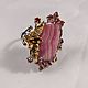 Silver ring with rhodochrosite and sapphire. Rings. OuroborosJwlry. My Livemaster. Фото №4