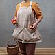 Garden apron with large pockets beige without ties, Picnic baskets, Voronezh,  Фото №1