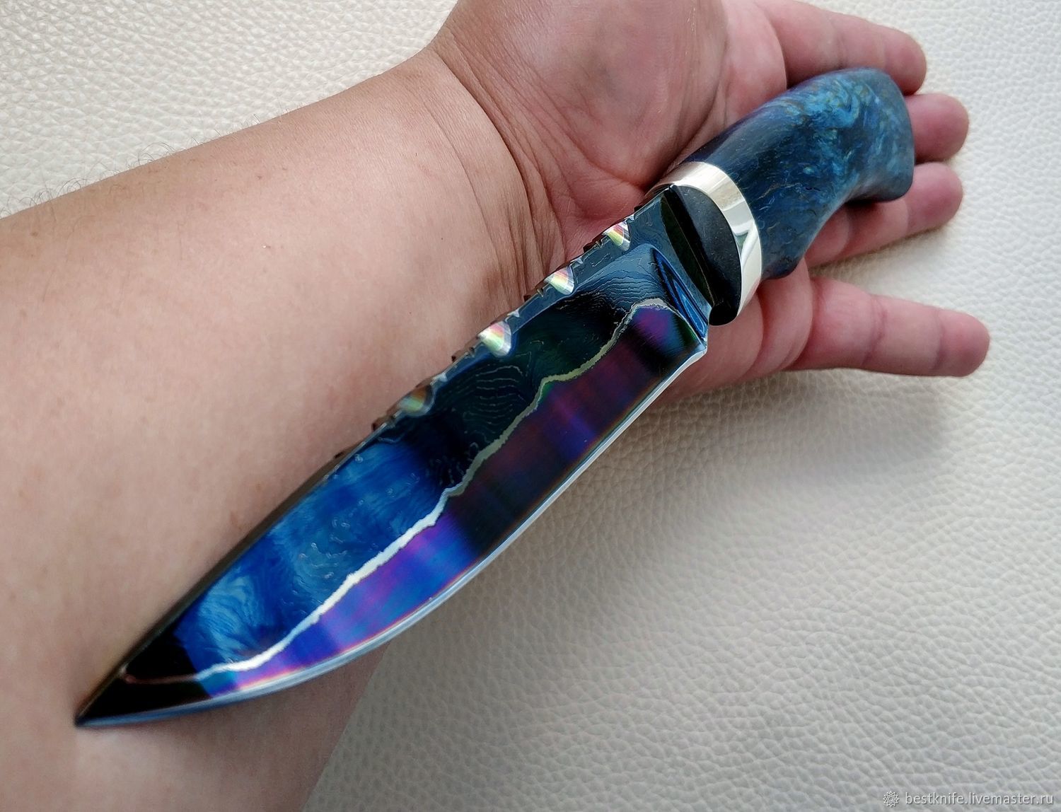 Chameleon knife of Damascus steel-laminate – заказать на Ярмарке ...